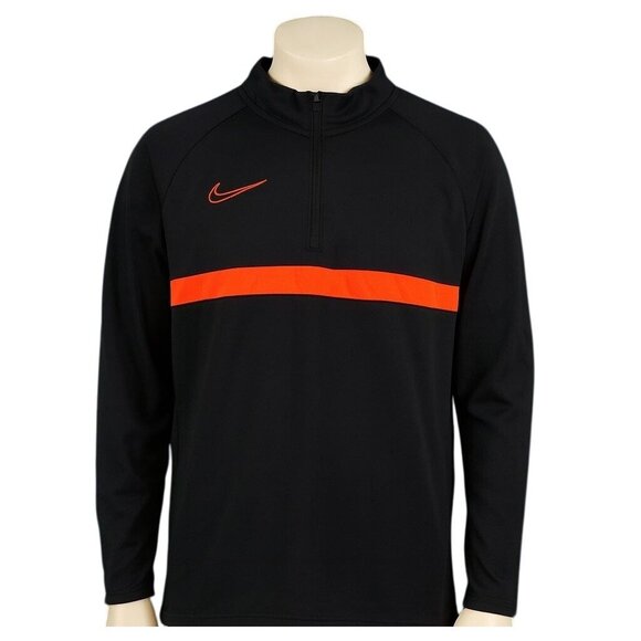 Nike Other - Nike Mens Large Dri-Fit Long Sleeve Pullover Shirt Black & Orange